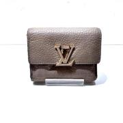 Pre-owned Leather wallets Louis Vuitton Vintage , Gray , Dames