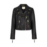 Leather Jackets Lollys Laundry , Black , Dames