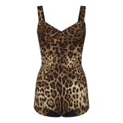 Bruine Zijden Topwear Dolce & Gabbana , Brown , Dames