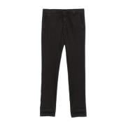 Zwarte Broek met Knoopsluiting Dondup , Black , Heren