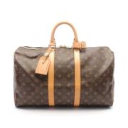 Pre-owned Canvas handbags Louis Vuitton Vintage , Brown , Dames