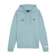 Mid Layers Playmobil Pullover Hoodie Lyle & Scott , Blue , Heren