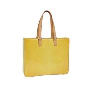 Pre-owned Leather totes Louis Vuitton Vintage , Yellow , Dames