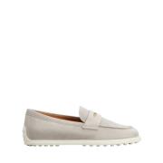 Grijze Suède Mocassin Schoenen Tod's , Gray , Dames