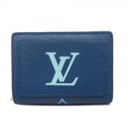 Pre-owned Leather wallets Louis Vuitton Vintage , Blue , Dames