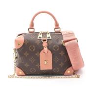 Pre-owned Canvas handbags Louis Vuitton Vintage , Pink , Dames