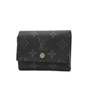 Pre-owned Canvas wallets Louis Vuitton Vintage , Black , Dames