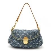 Pre-owned Canvas handbags Louis Vuitton Vintage , Blue , Dames