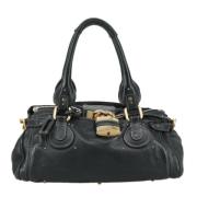 Pre-owned Leather handbags Chloé Pre-owned , Black , Dames