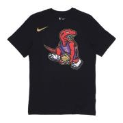 Toronto Raptors Stad Tee Nike , Black , Heren