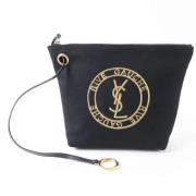 Pre-owned Canvas pouches Yves Saint Laurent Vintage , Black , Dames