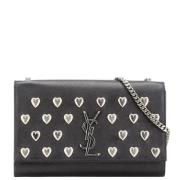 Pre-owned Leather shoulder-bags Yves Saint Laurent Vintage , Black , D...