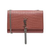 Pre-owned Leather shoulder-bags Yves Saint Laurent Vintage , Red , Dam...