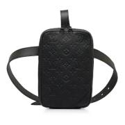 Pre-owned Leather crossbody-bags Louis Vuitton Vintage , Black , Heren