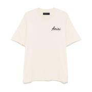 Beige Jersey Crew Neck T-shirt Amiri , Beige , Heren