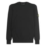 Zwarte Truien voor Mannen Stone Island , Black , Heren