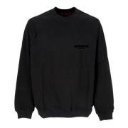 Zwarte Crewneck Sweatshirt Sluiting Sweet Acupuncture , Black , Heren