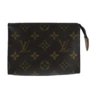 Pre-owned Canvas pouches Louis Vuitton Vintage , Brown , Dames