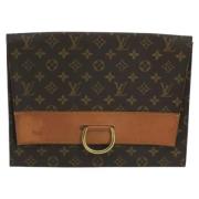 Pre-owned Canvas clutches Louis Vuitton Vintage , Brown , Dames