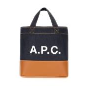 Indigo Blauwe Tas met platte handvatten A.p.c. , Blue , Dames