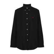 Zwarte Overhemd Collectie Polo Ralph Lauren , Black , Heren