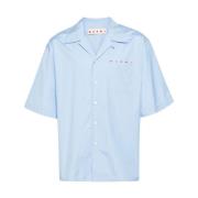 Blauw Katoenen Shirt voor Mannen Marni , Blue , Heren