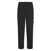 Zwarte Stijlvolle Broek Stone Island , Black , Heren