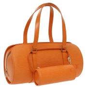 Pre-owned Leather louis-vuitton-bags Louis Vuitton Vintage , Orange , ...