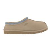 Suède Leren Geborduurde Pantoffels UGG , Beige , Heren