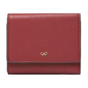 Mini Drievoudige Portemonnee met Ogen Detail Anya Hindmarch , Red , Un...