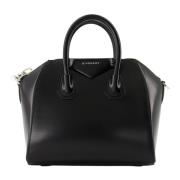 Mini Antigona Box Leren Crossbody Tas Givenchy , Black , Dames