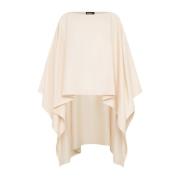 Zijden cape voor tijdloze elegantie Kiton , Pink , Dames