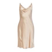 Satijnen jurk Versace , Beige , Dames