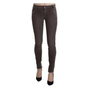 Bruine Low Waist Skinny Jeans Ermanno Scervino , Brown , Dames