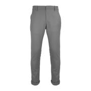 Heren wollen blend broek met knoopsluiting Dondup , Gray , Heren