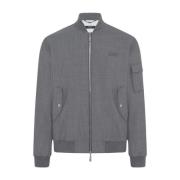 Wollen Bomberjack met Ritszakken Kiton , Gray , Heren