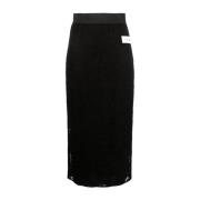 Stijlvolle Rok voor Vrouwen Dolce & Gabbana , Black , Dames