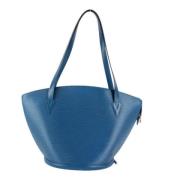 Pre-owned Leather louis-vuitton-bags Louis Vuitton Vintage , Blue , Da...