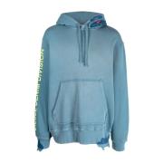 Vernietigd Effect Hoodie Diesel , Blue , Heren