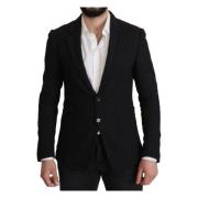 Elegante wollen blazer met klassieke stijl Dolce & Gabbana , Black , H...