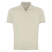 Katoenen T-shirts en Polo's Brunello Cucinelli , Beige , Heren