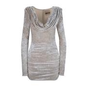 Korte Jurk met Rits en Haak Aniye By , Gray , Dames