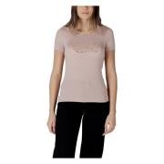 Korte T-shirt voor vrouwen Emporio Armani EA7 , Pink , Dames