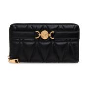 Gewatteerde Portemonnee Versace , Black , Dames