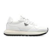 Sneakers met logo Emporio Armani , Beige , Dames