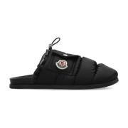 Slides Mon Pocket Moncler , Black , Dames