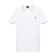 Polo met patch PS By Paul Smith , White , Heren