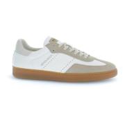 Leren en Suède Beige Sneakers Woolrich , Beige , Heren