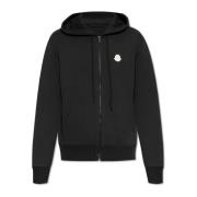 Katoenen hoodie Moncler , Gray , Heren