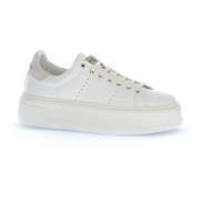 Chunky Court Sneakers Wit Woolrich , White , Dames